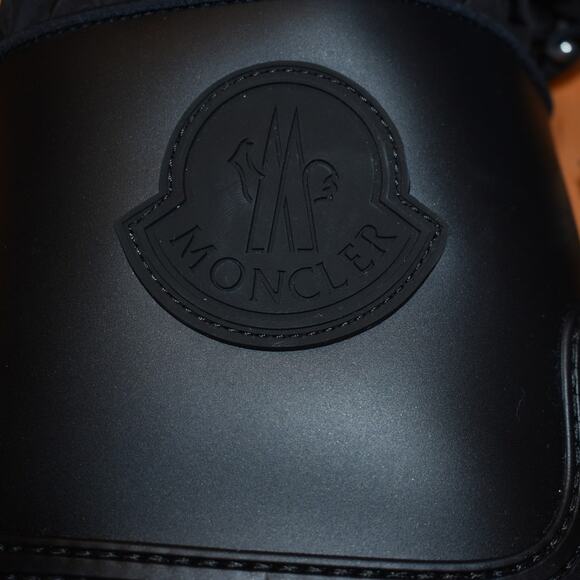 Moncler Women's Black Kickstream Rubber Waterproof Boots Size IT 39 US 9 - Picture 7 of 10